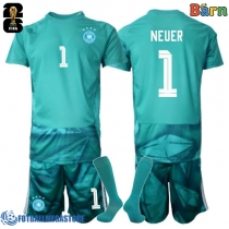 Fotballdrakt Barn Tyskland Manuel Neuer #1 Keeper Hjemmedraktsett VM 2026 Kortermet (+ Korte bukser)